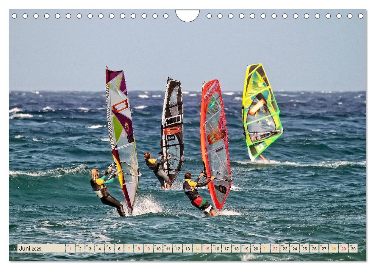 Bild: 9783435272594 | Windsurfing - extrem cool (Wandkalender 2025 DIN A4 quer), CALVENDO...