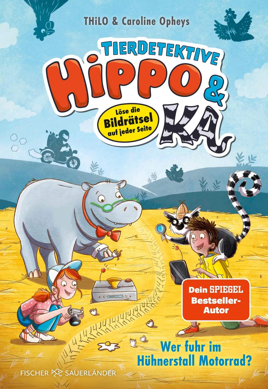 Cover: 9783737372831 | Tierdetektive Hippo &amp; Ka - Wer fuhr im Hühnerstall Motorrad? | Thilo