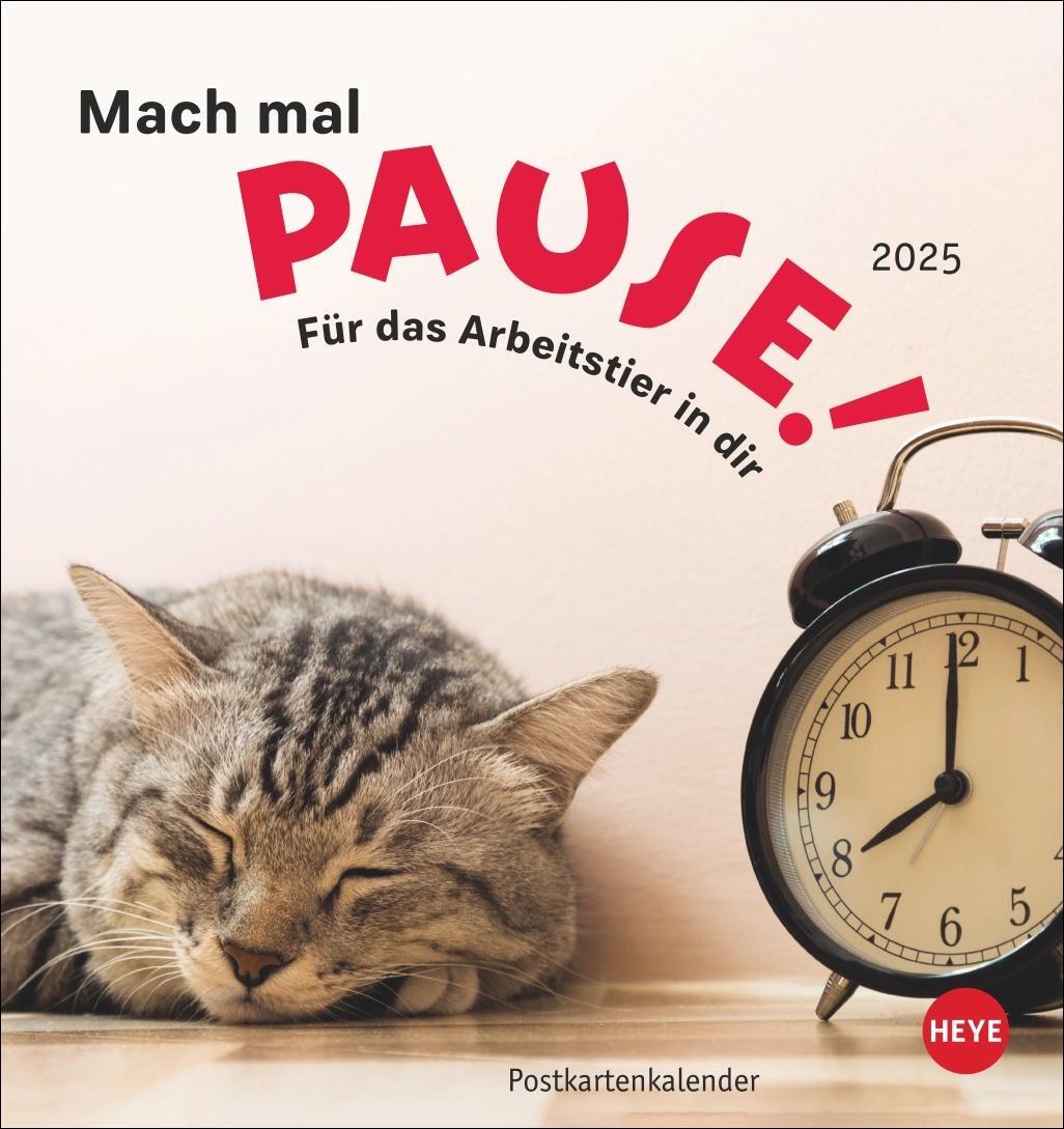 Cover: 9783756407033 | Mach mal Pause Postkartenkalender 2025 - Für das Arbeitstier in dir