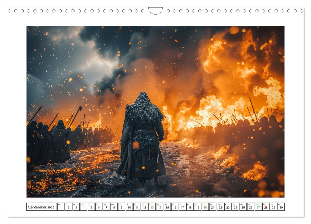 Bild: 9783383789212 | Die Abenteuer der Wikinger (Wandkalender 2025 DIN A3 quer),...