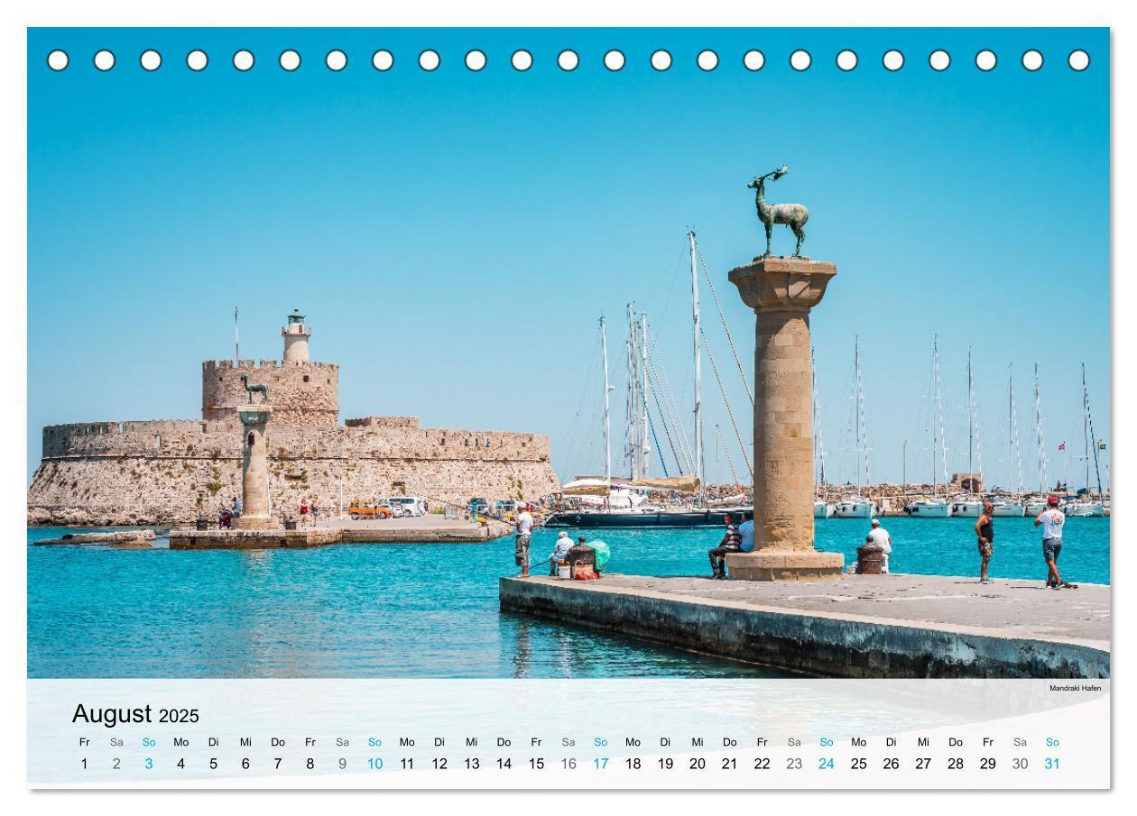 Bild: 9783383880872 | Rhodos - Die Highlights der Insel (Tischkalender 2025 DIN A5 quer),...