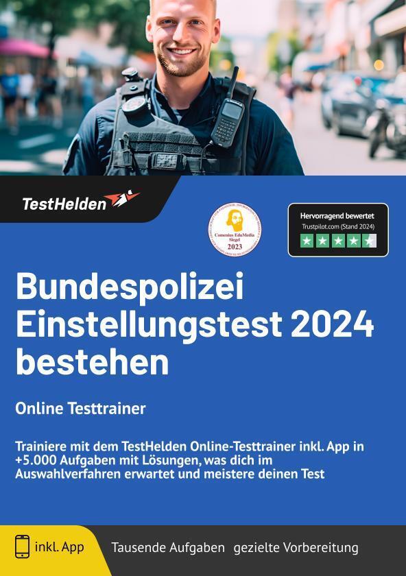 Cover: 9783988172723 | Bundespolizei Einstellungstest 2024 bestehen - Online Kurs -...