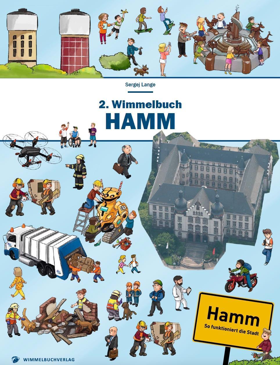 Cover: 9783947188932 | 2. Wimmelbuch Hamm | So funktioniert die Stadt Hamm | Sergej Lange