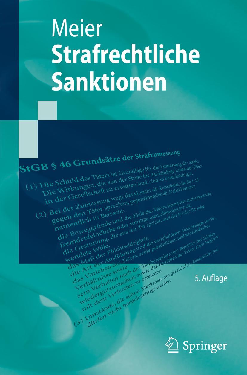 Cover: 9783662594414 | Strafrechtliche Sanktionen | Bernd-Dieter Meier | Taschenbuch | xvii