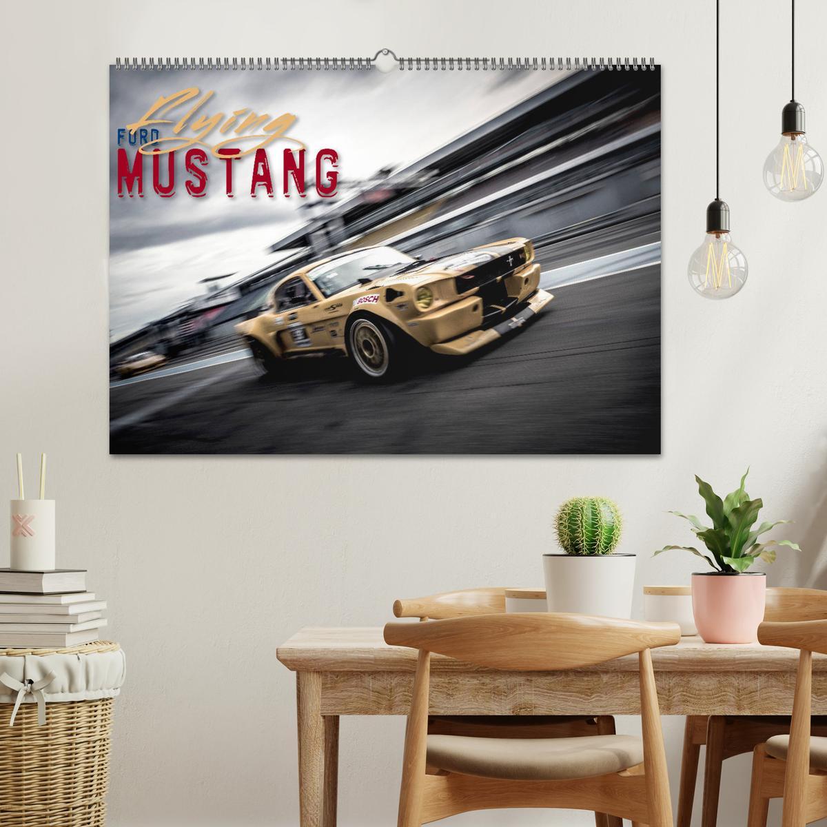 Bild: 9783435386802 | Flying Ford Mustang (Wandkalender 2025 DIN A2 quer), CALVENDO...