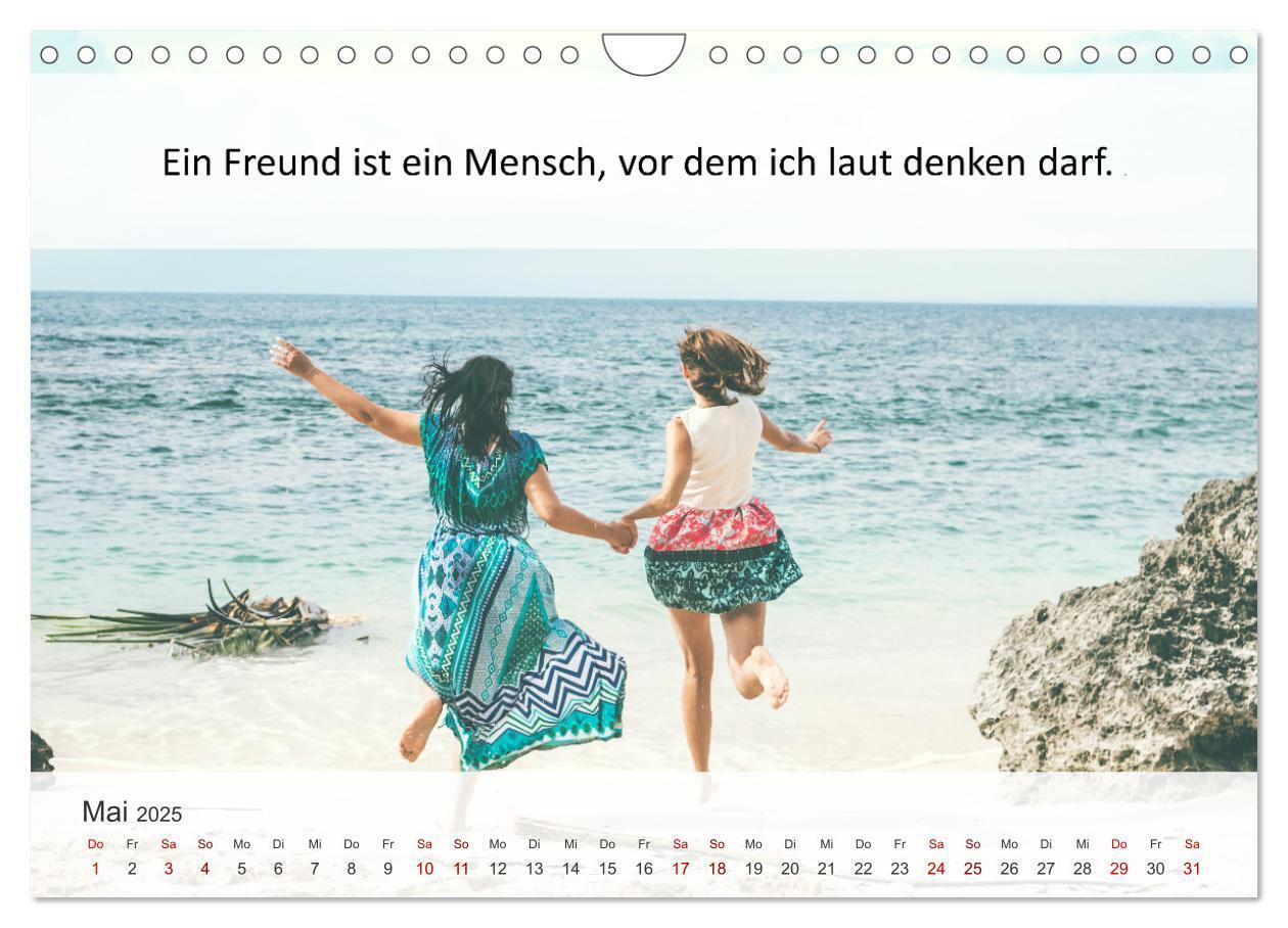 Bild: 9783435020768 | Motivationssprüche Freundschaft (Wandkalender 2025 DIN A4 quer),...