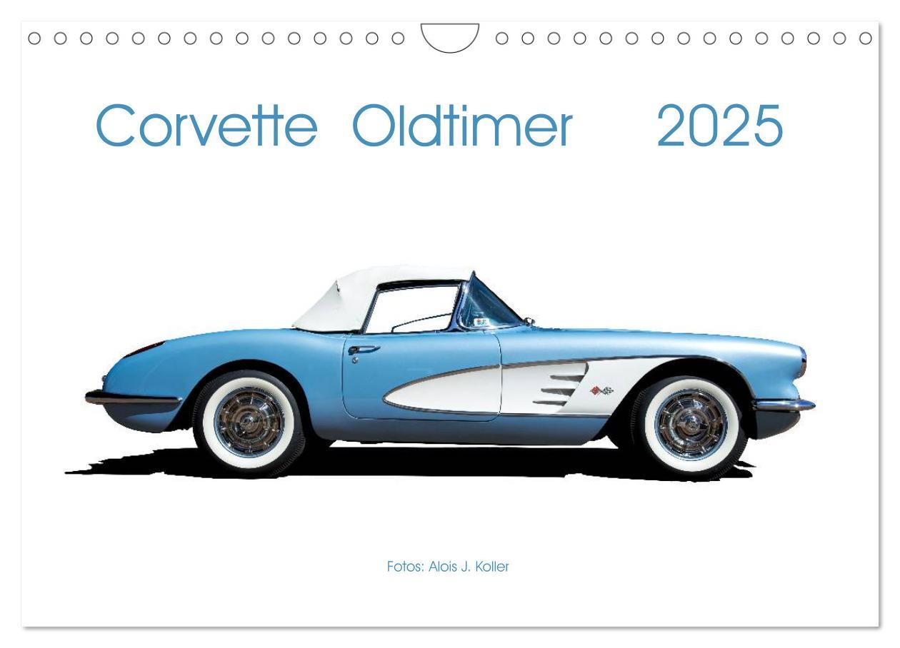 Cover: 9783435363261 | Corvette Oldtimer 2025 (Wandkalender 2025 DIN A4 quer), CALVENDO...