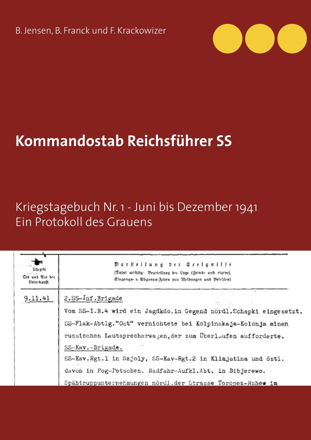 Cover: 9783751917988 | Kommandostab Reichsführer SS | B. Jensen (u. a.) | Taschenbuch | 92 S.