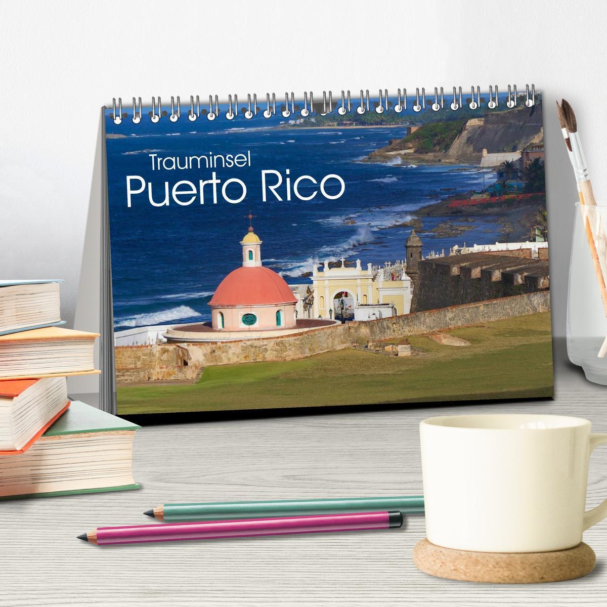 Bild: 9783435456277 | Trauminsel Puerto Rico (Tischkalender 2025 DIN A5 quer), CALVENDO...