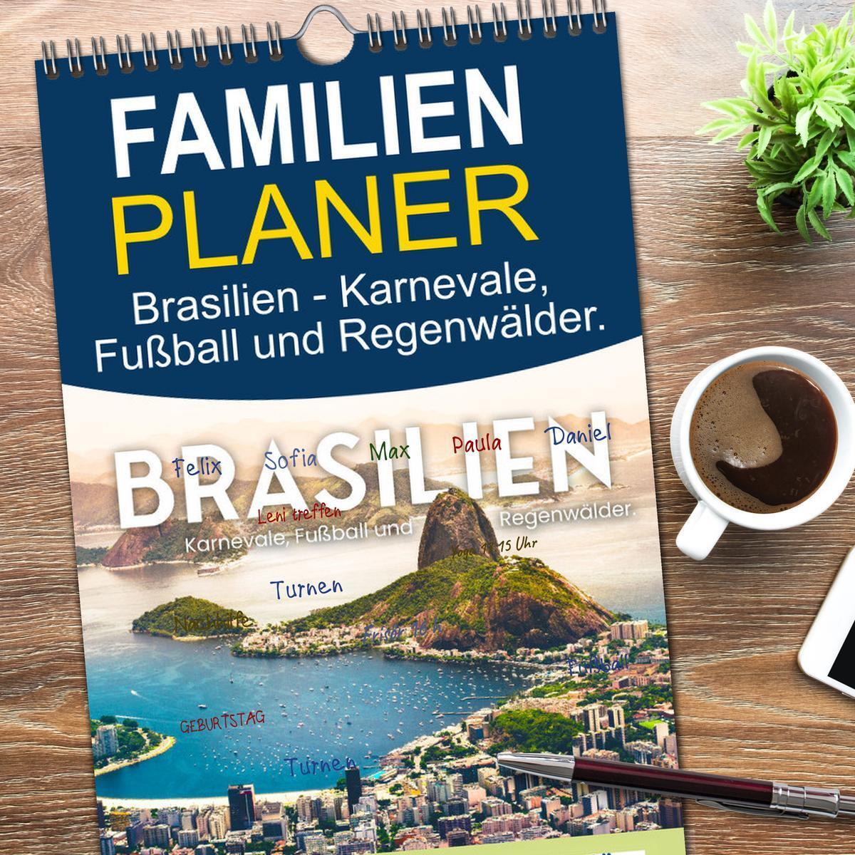 Bild: 9783457103913 | Familienplaner 2025 - Brasilien - Karnevale, Fußball und...