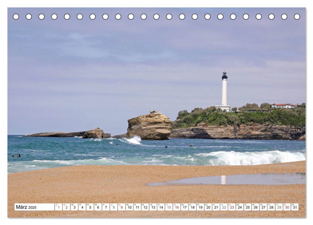 Bild: 9783435304172 | Biarritz (Tischkalender 2025 DIN A5 quer), CALVENDO Monatskalender