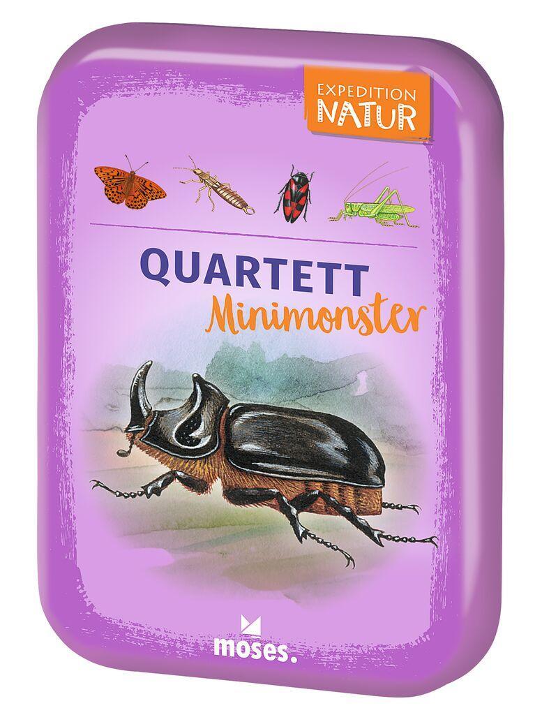 Cover: 4033477098726 | Expedition Natur Quartett Minimonster | Bärbel Oftring | Spiel | 2024