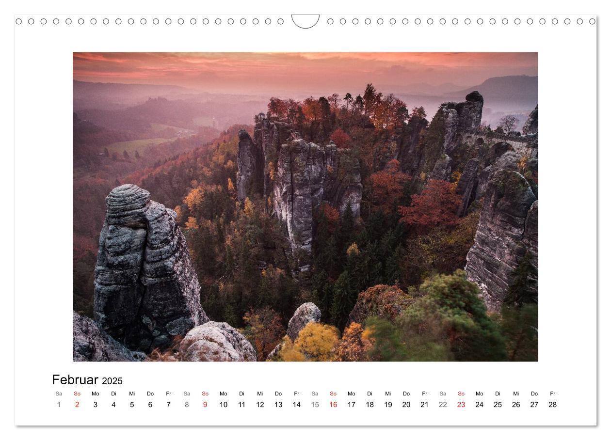 Bild: 9783435840823 | Bastei - Sächsische Schweiz (Wandkalender 2025 DIN A3 quer),...