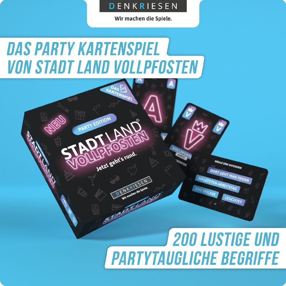 Bild: 4260528091973 | Denkriesen - Stadt Land Vollpfosten® - Das Kartenspiel - Party...