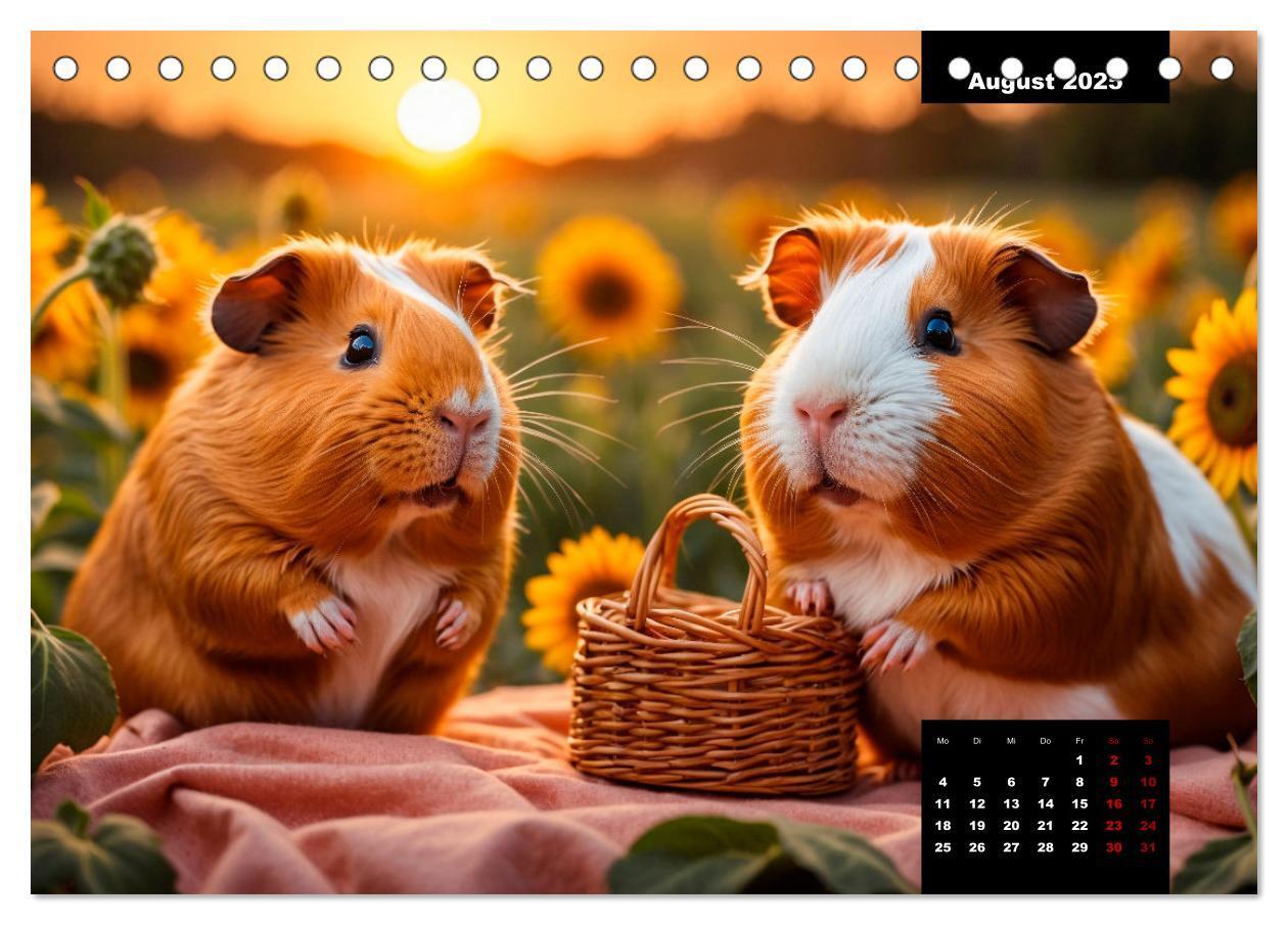 Bild: 9783435013135 | Meerschweinchen mal anders! (Tischkalender 2025 DIN A5 quer),...