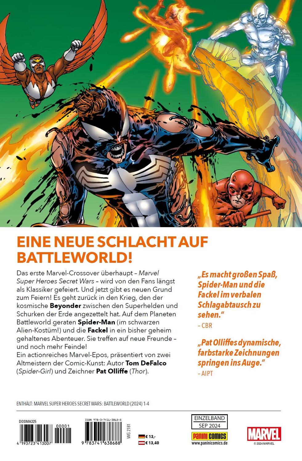 Rückseite: 9783741638688 | Marvel Super Heroes: Secret Wars - Battleworld | Tom Defalco (u. a.)