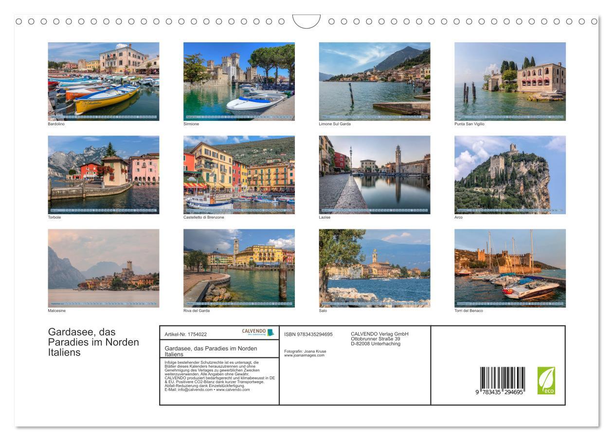 Bild: 9783435294695 | Gardasee, das Paradies im Norden Italiens (Wandkalender 2025 DIN A3...