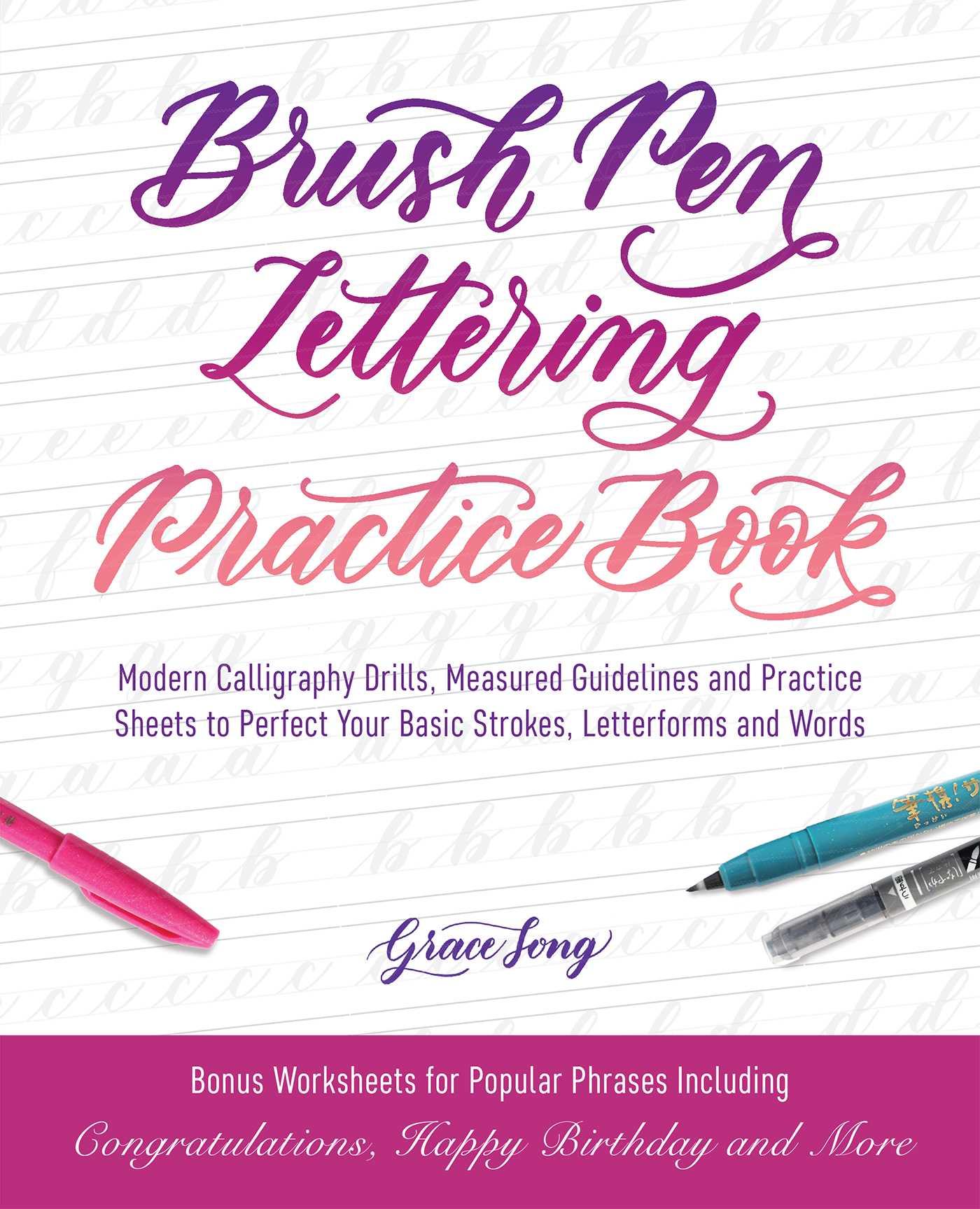 Cover: 9781612438283 | Brush Pen Lettering Practice Book | Grace Song | Taschenbuch | 2018