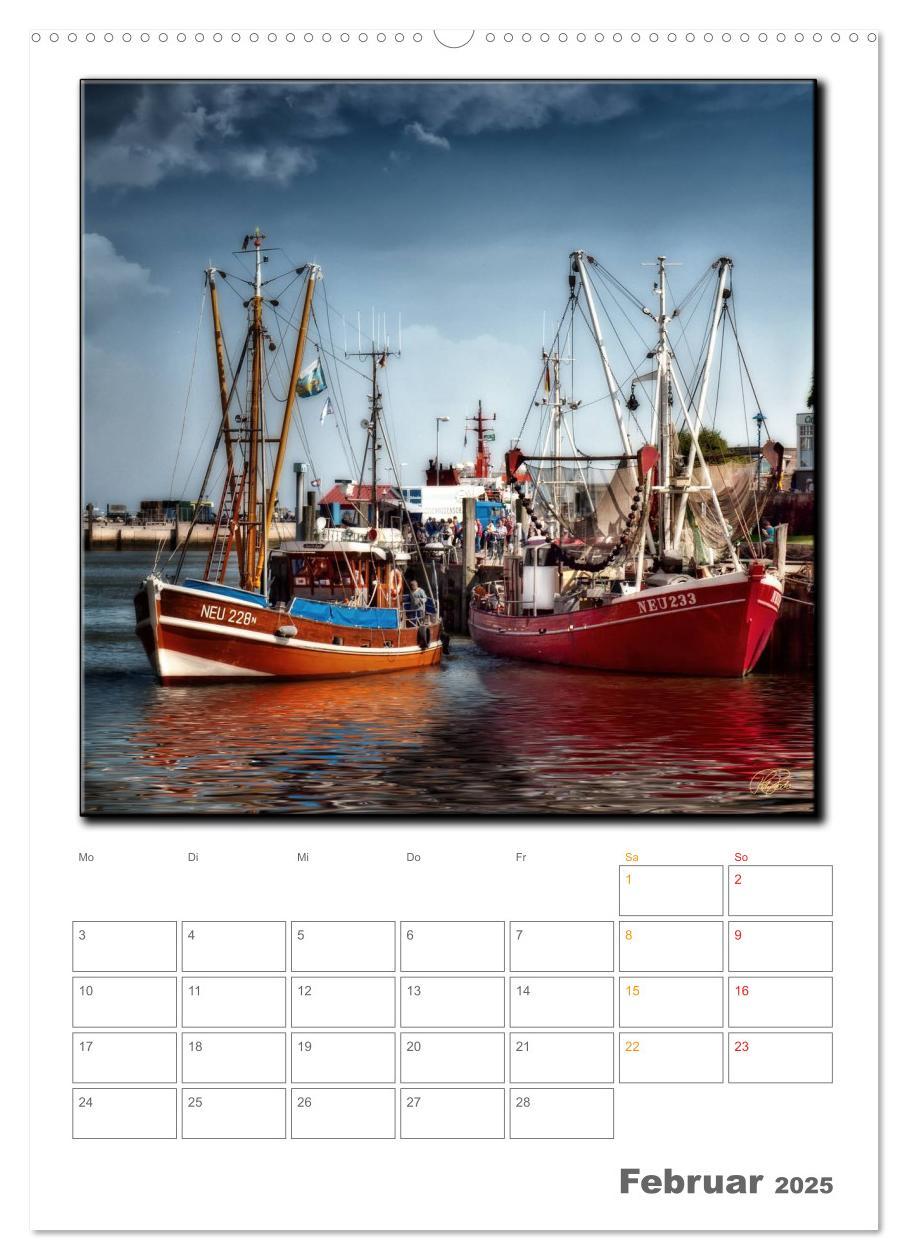 Bild: 9783457049457 | Ostfriesland - Hafen Neuharlingersiel (Wandkalender 2025 DIN A2...