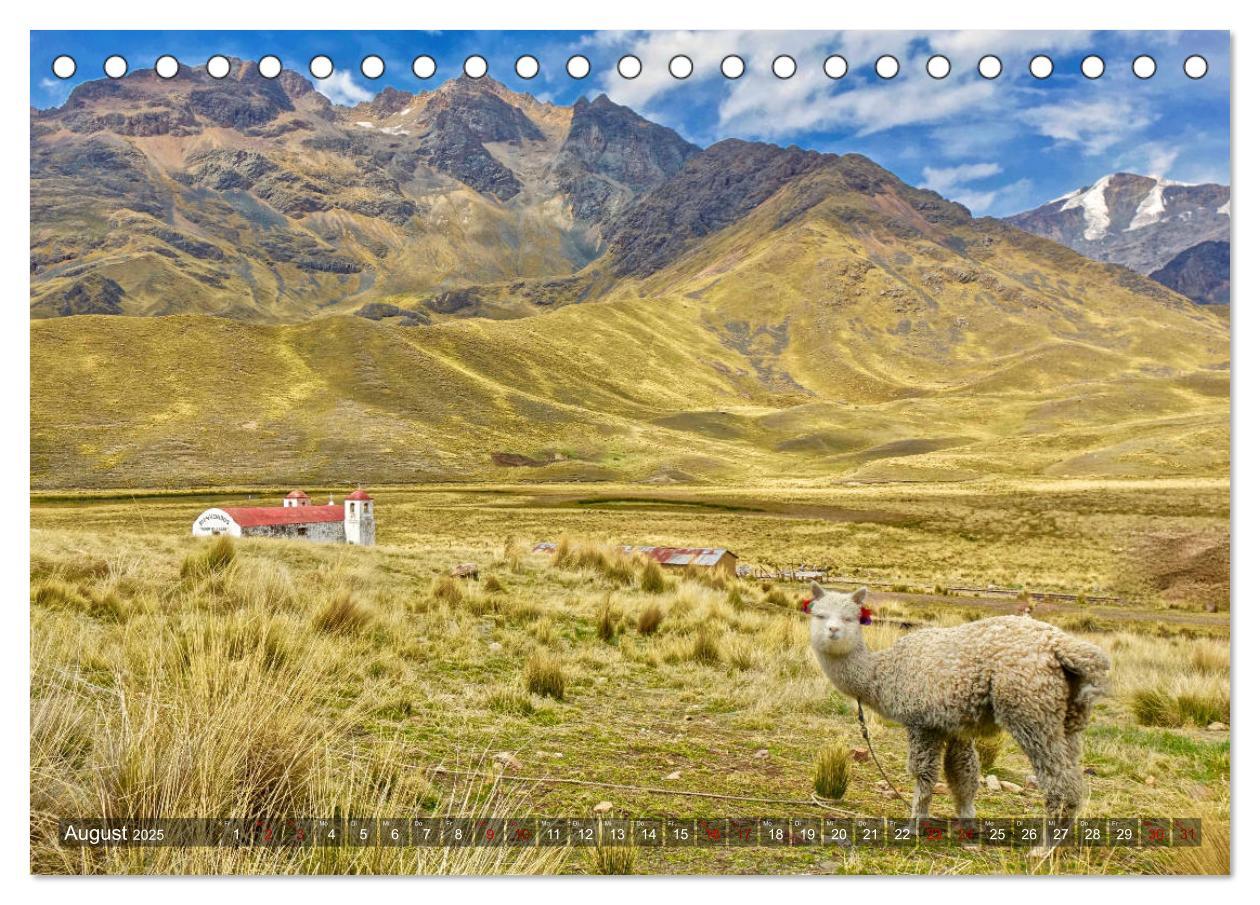 Bild: 9783435339617 | Peru Bolivien Chile (Tischkalender 2025 DIN A5 quer), CALVENDO...