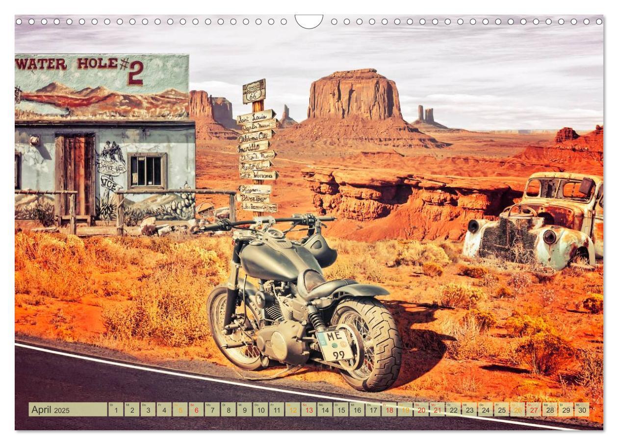 Bild: 9783435480081 | Nostalgie auf 2451 Meilen - Route 66 (Wandkalender 2025 DIN A3...