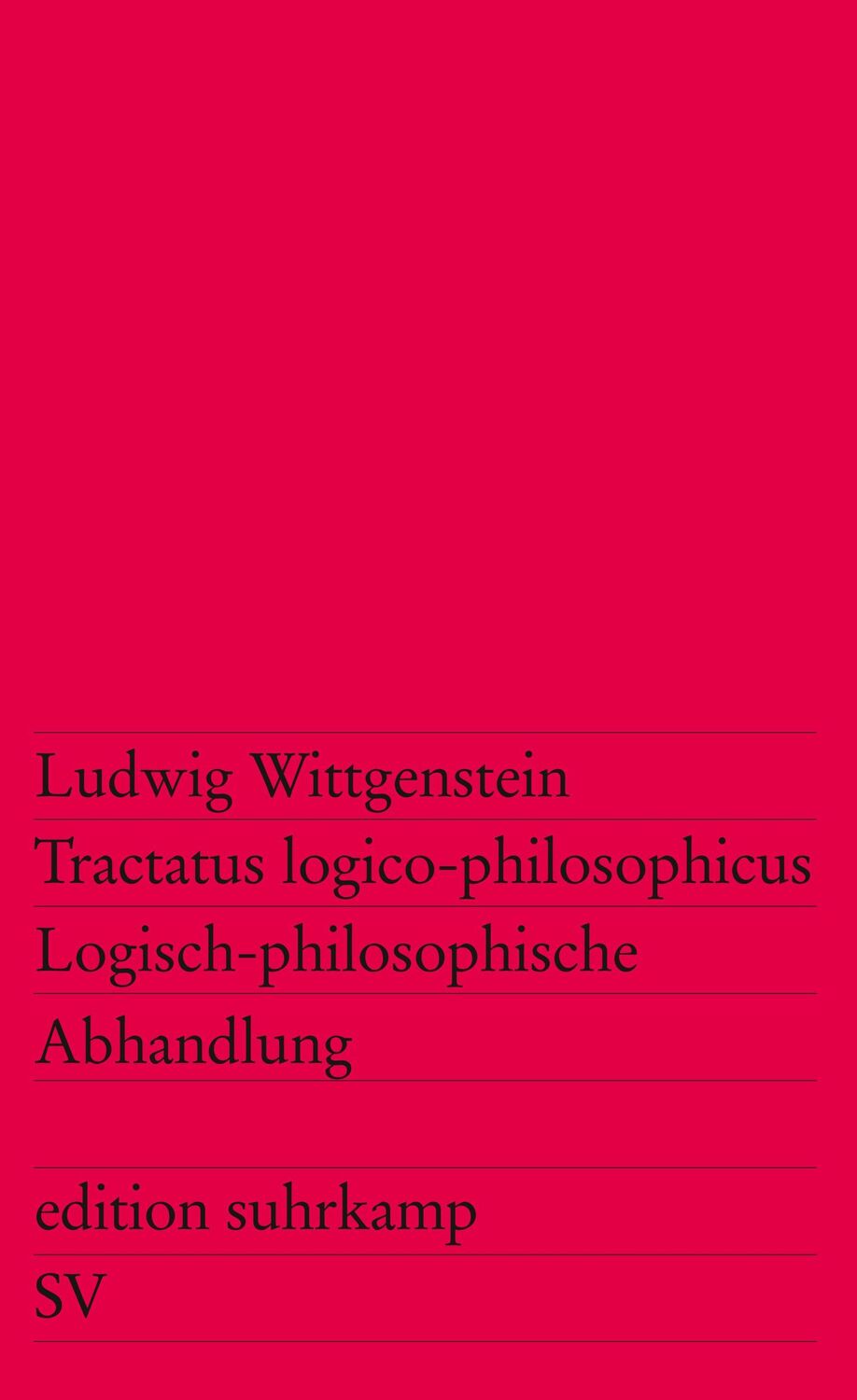 Cover: 9783518100127 | Tractatus logico-philosophicus / Logisch-philosophische Abhandlung