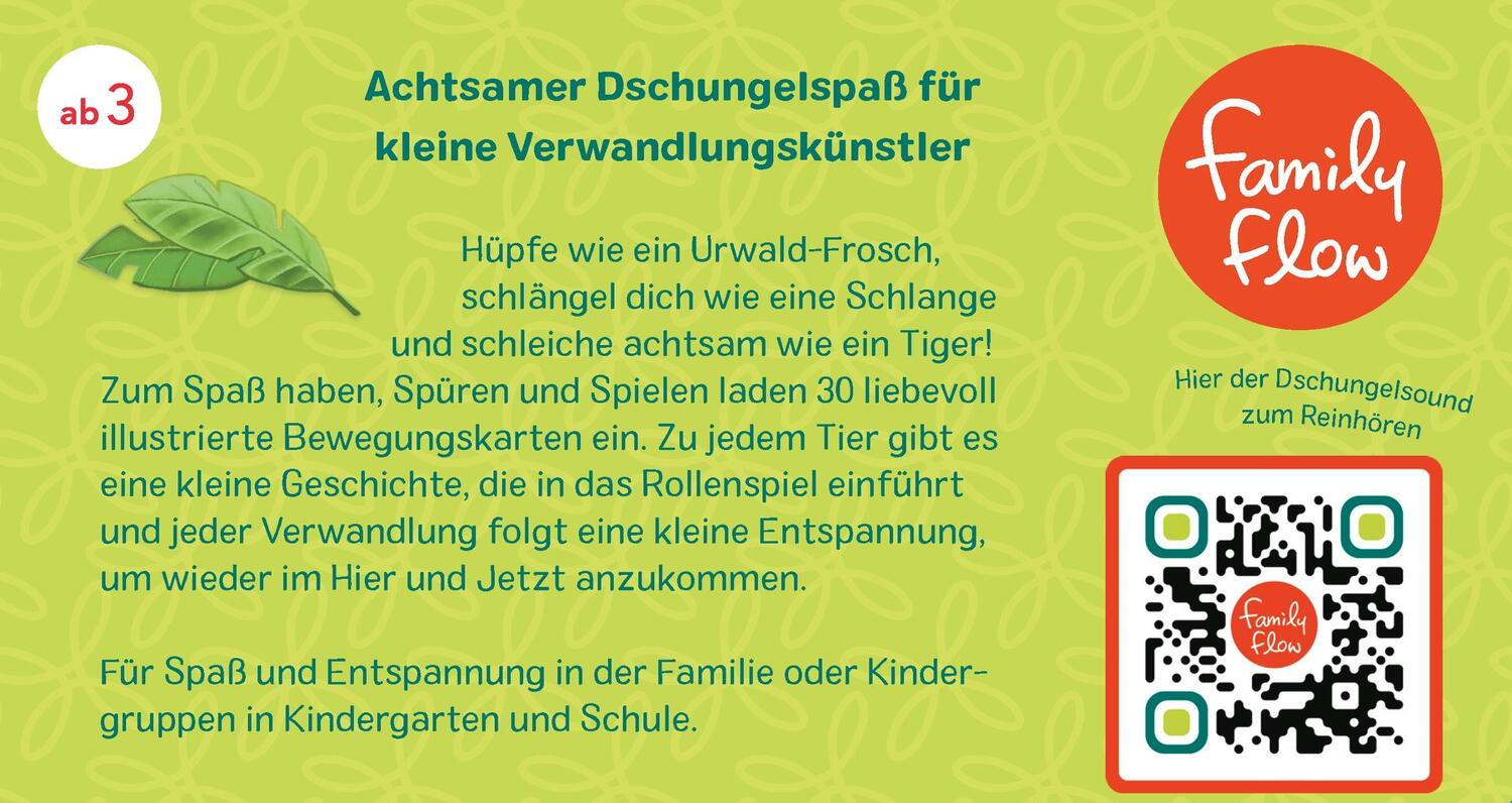 Rückseite: 4260688740438 | FamilyFlow. Sei ein Dschungeltier! | Ilka Köhler | Box | FamilyFlow