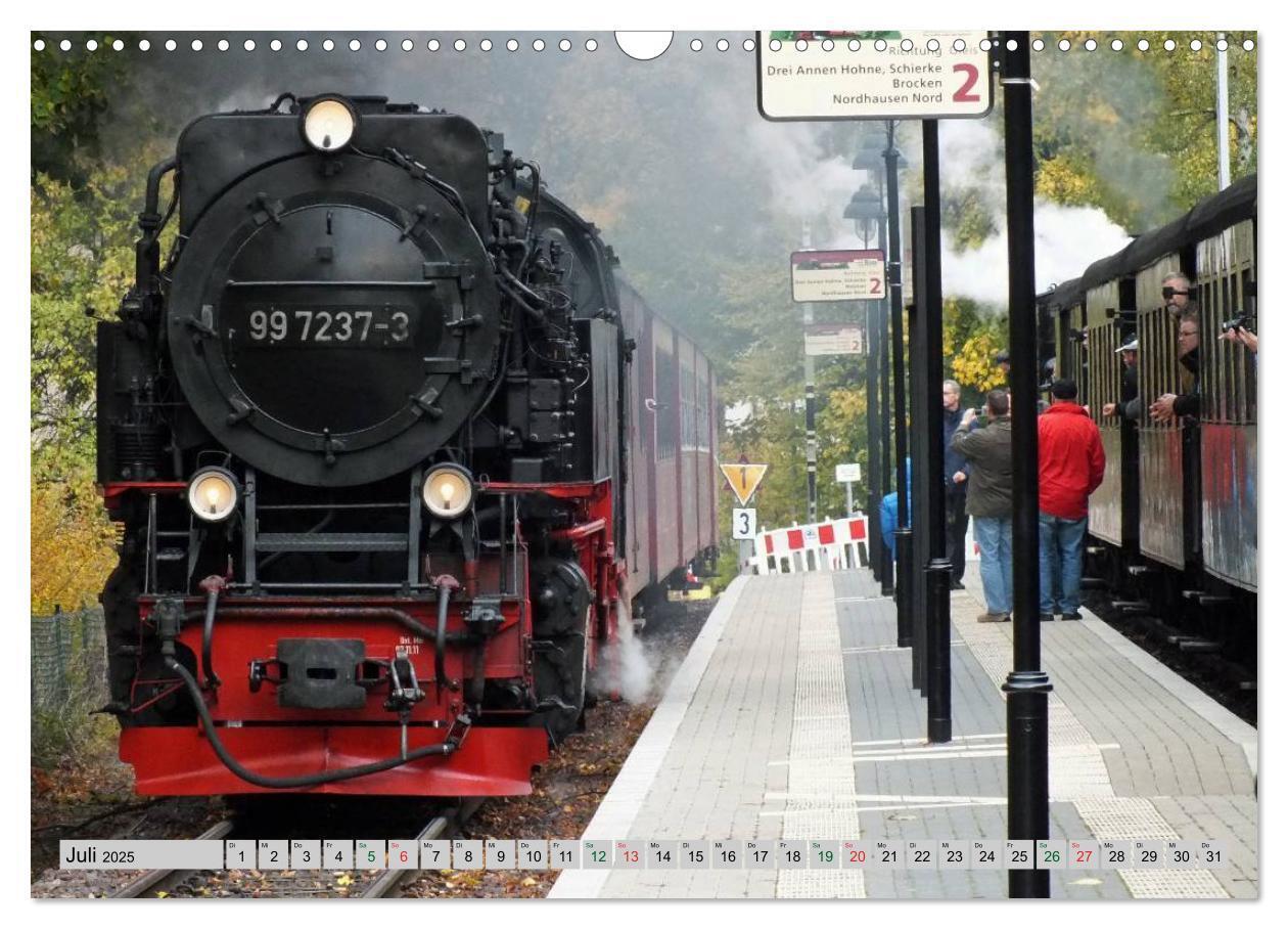 Bild: 9783435669578 | Unter Dampf durch den Harz (Wandkalender 2025 DIN A3 quer),...