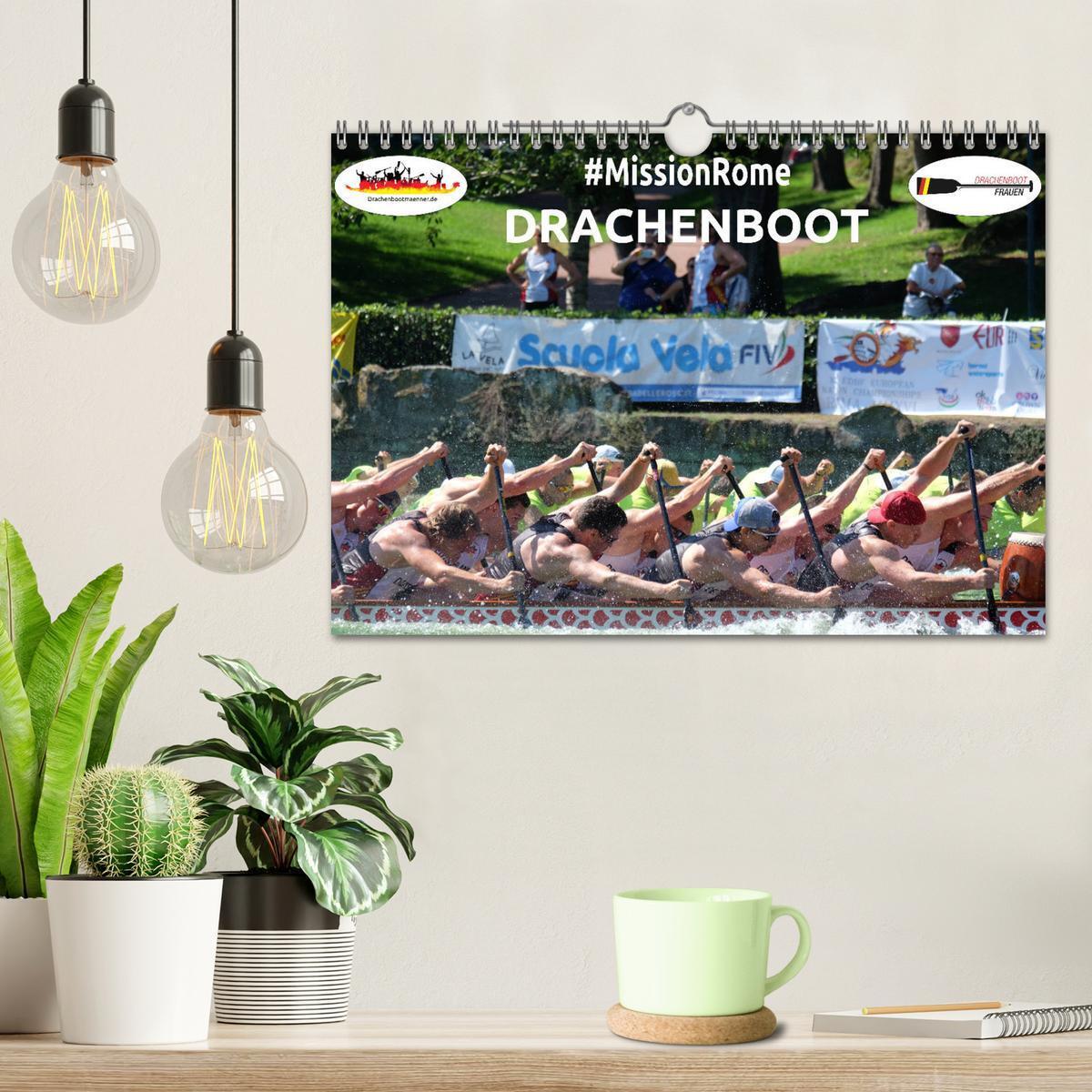 Bild: 9783435420087 | Drachenboot - MissionRome (Wandkalender 2025 DIN A4 quer), CALVENDO...