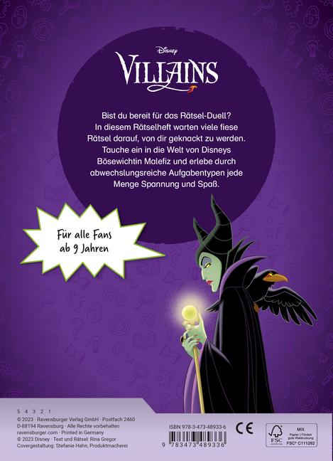 Bild: 9783473489336 | Ravensburger Disney Villains: Fiese Rätsel mit Maleficent -...