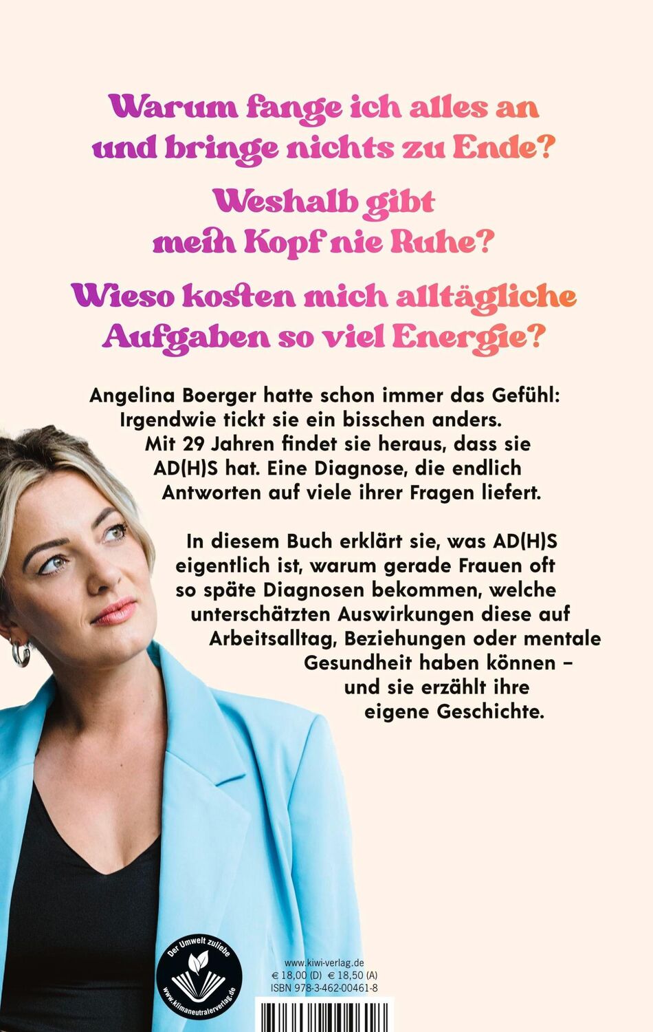 Rückseite: 9783462004618 | Kirmes im Kopf | Angelina Boerger | Taschenbuch | 304 S. | Deutsch