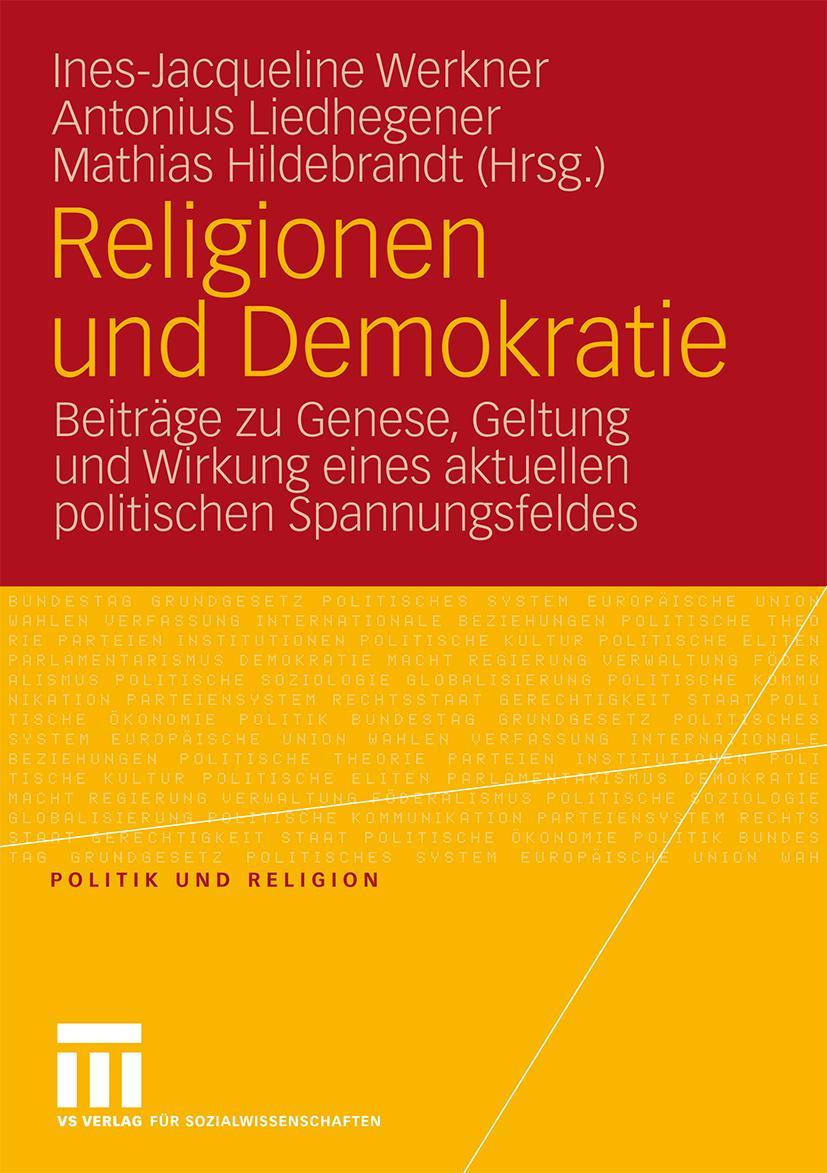 Cover: 9783531166414 | Religionen und Demokratie | Ines-Jacqueline Werkner (u. a.) | Buch