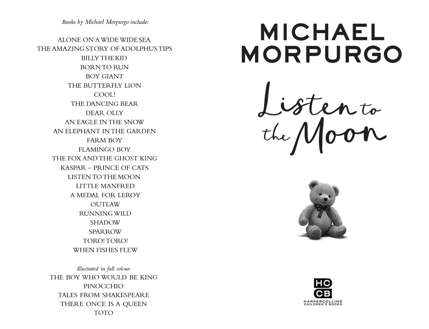 Bild: 9780008638672 | Listen to the Moon | Michael Morpurgo | Taschenbuch | 443 S. | 2024