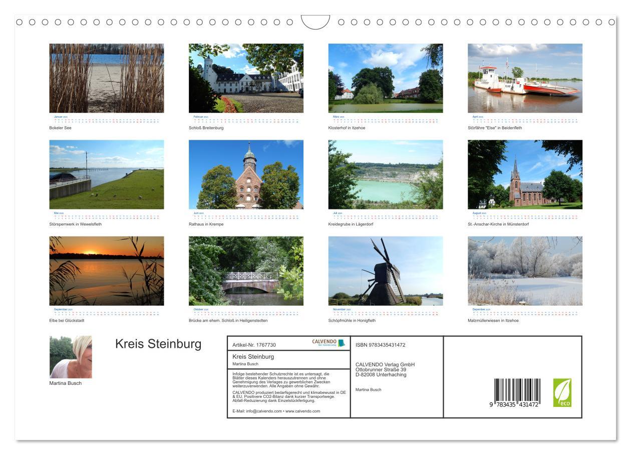 Bild: 9783435431472 | Kreis Steinburg (Wandkalender 2025 DIN A3 quer), CALVENDO...