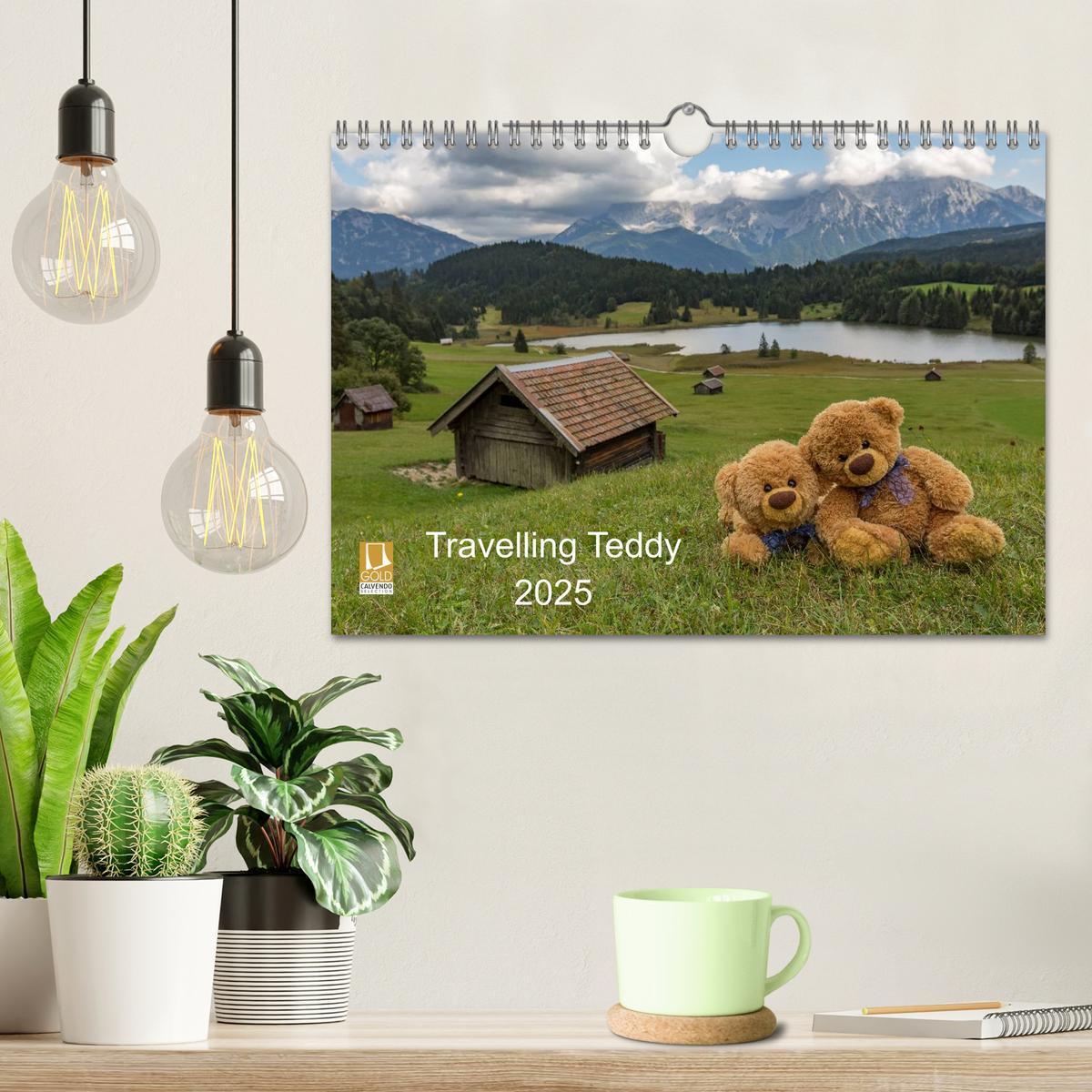 Bild: 9783435503414 | Travelling Teddy 2025 (Wandkalender 2025 DIN A4 quer), CALVENDO...