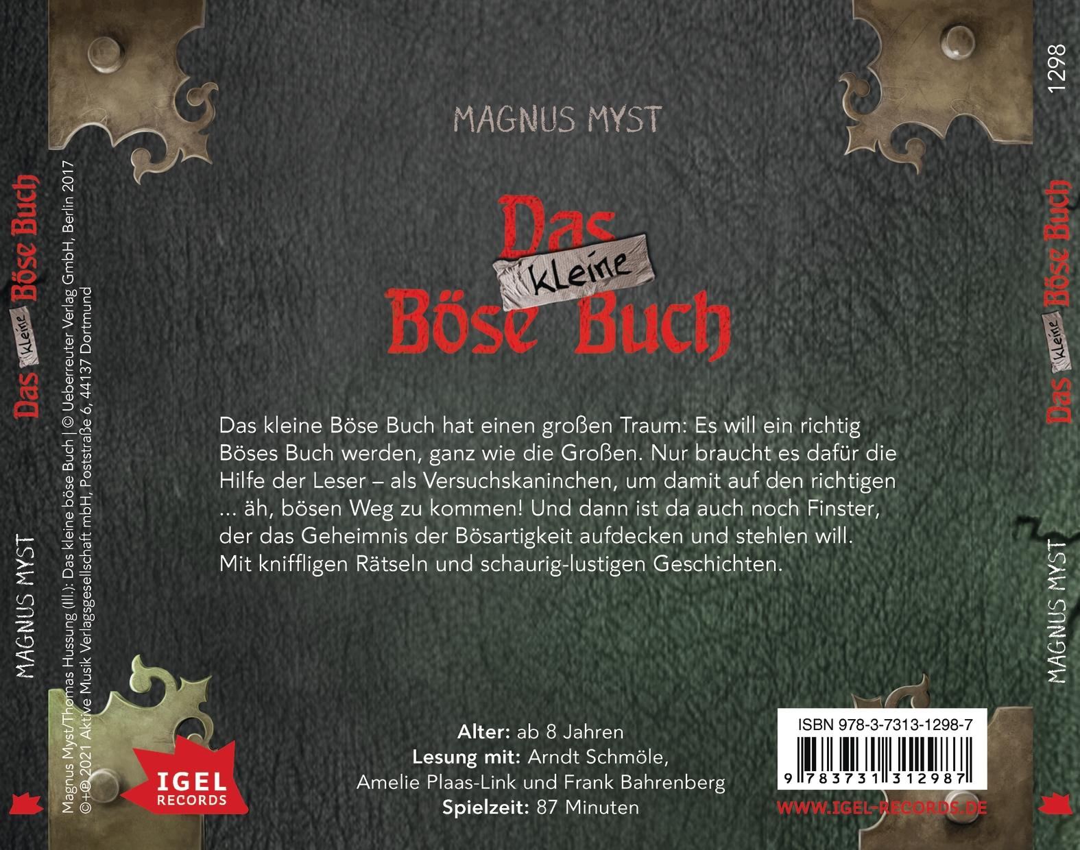 Rückseite: 9783731312987 | Das kleine Böse Buch 1 | Magnus Myst | Audio-CD | Schmuckkasten | 2021