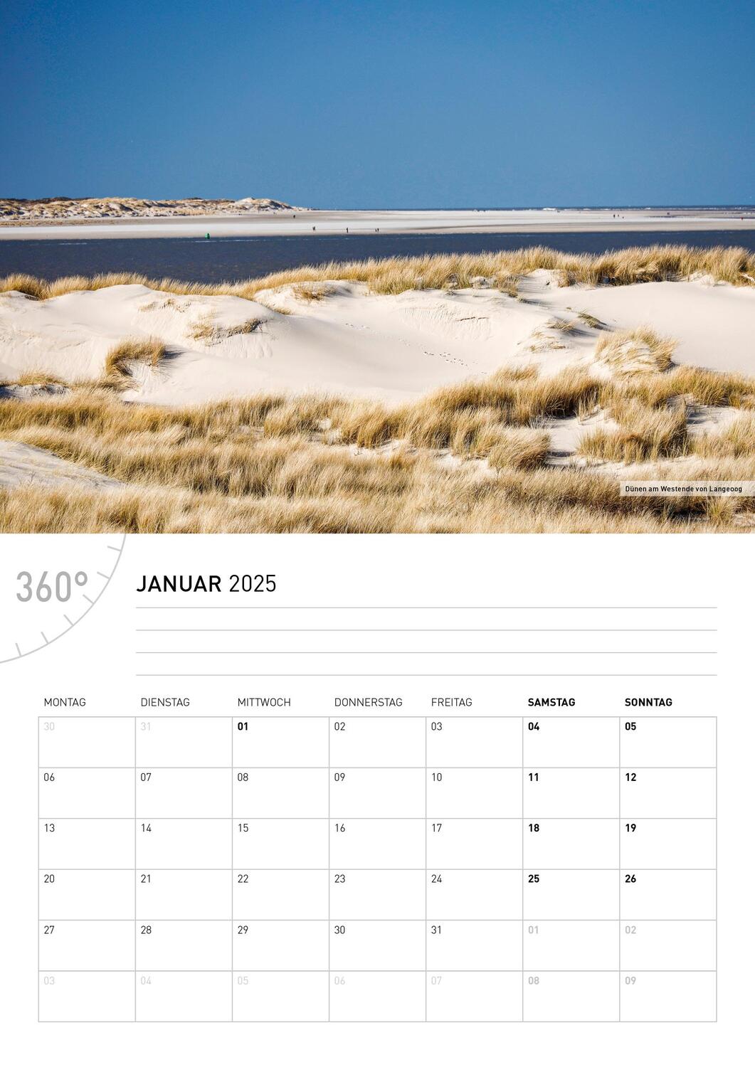 Bild: 9783968555782 | 360° Ostfriesland Broschürenkalender 2025 | Ottmar Heinze | Kalender