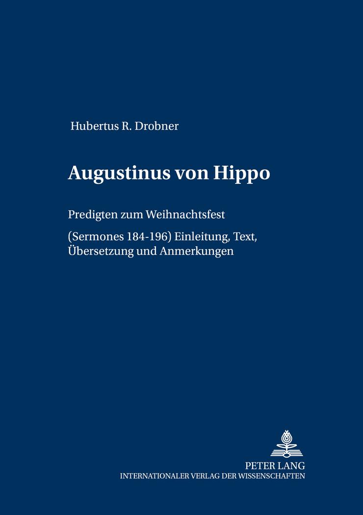 Cover: 9783631512753 | Augustinus von Hippo | Hubertus Drobner | Taschenbuch | Paperback