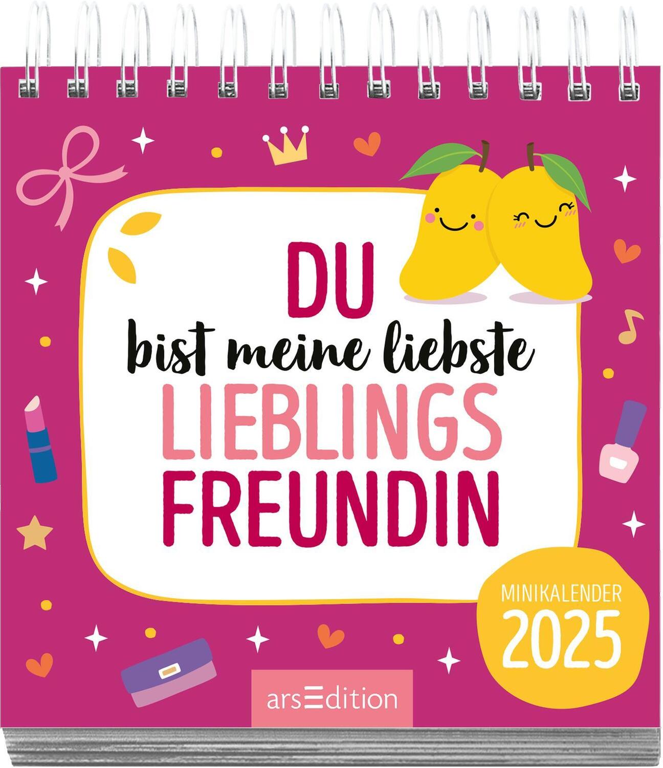 Bild: 4014489132950 | Mini-Monatskalender Du bist meine liebste Lieblingsfreundin 2025