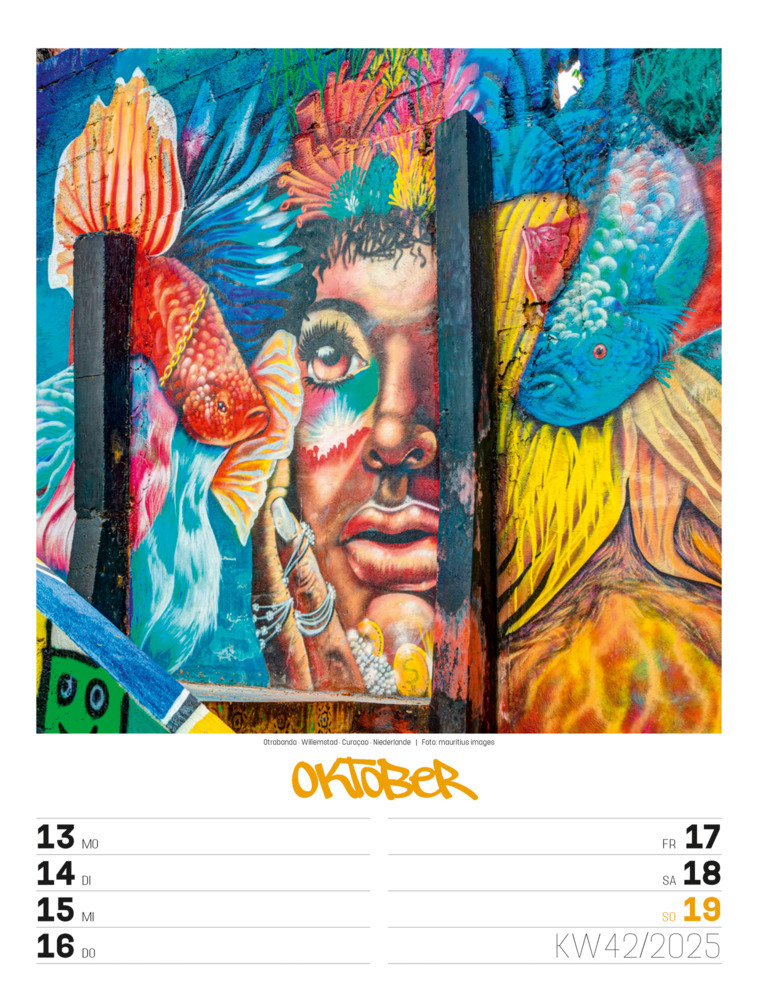 Bild: 9783838435299 | Street Art - Graffiti - Wochenplaner Kalender 2025 | Kunstverlag