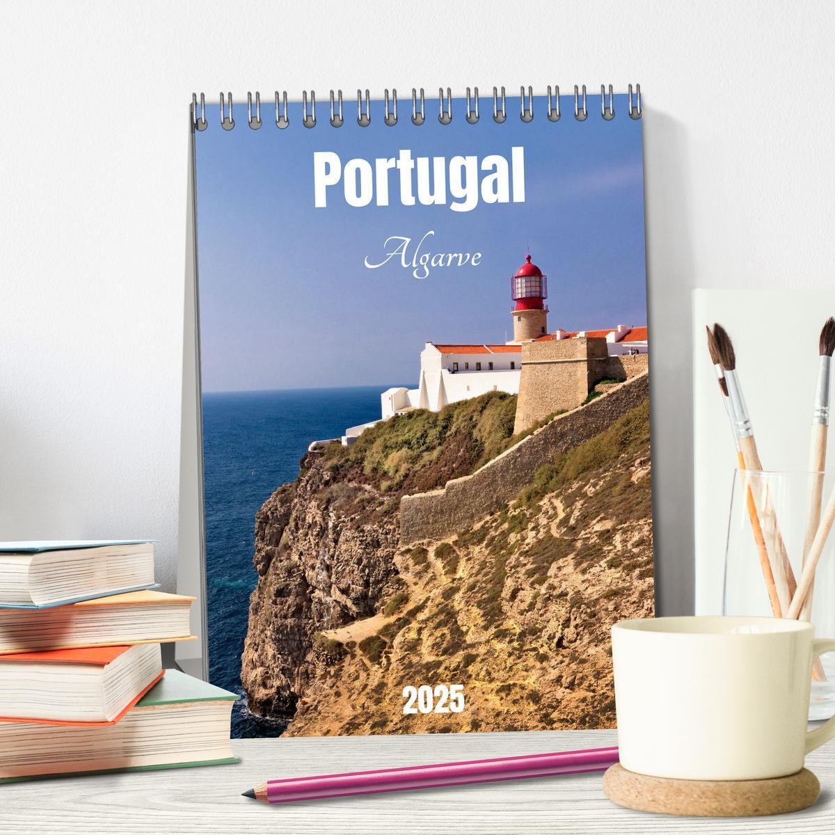 Bild: 9783435911707 | Portugal. Algarve (Tischkalender 2025 DIN A5 hoch), CALVENDO...