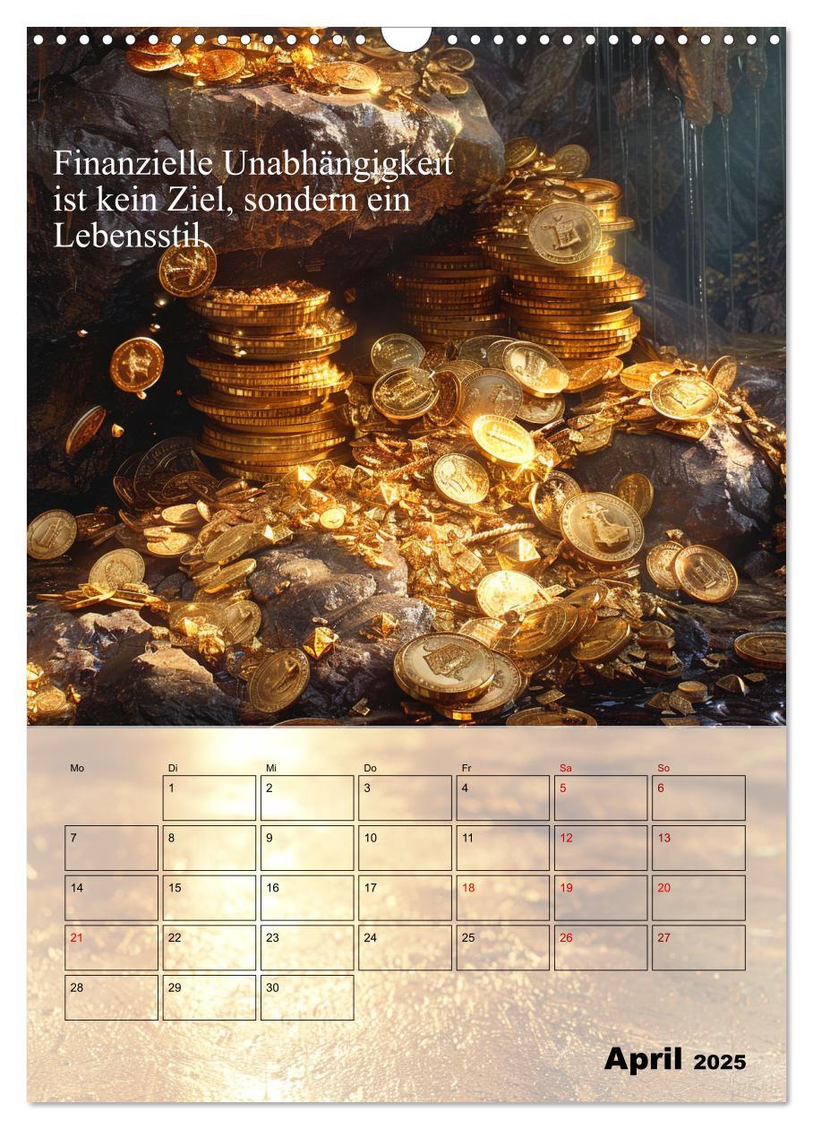 Bild: 9783435832088 | Der Geld-Anlock-Kalender (Wandkalender 2025 DIN A3 hoch), CALVENDO...