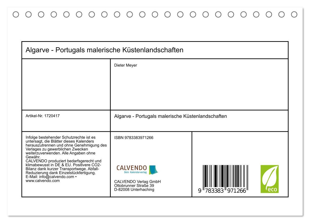 Bild: 9783383971266 | Algarve - Portugals malerische Küstenlandschaften (Tischkalender...