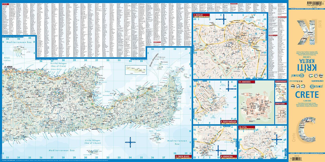 Bild: 9783866093935 | Borch Map Kreta. Kriti. Crete | (Land-)Karte | 2 S. | Englisch | 2009