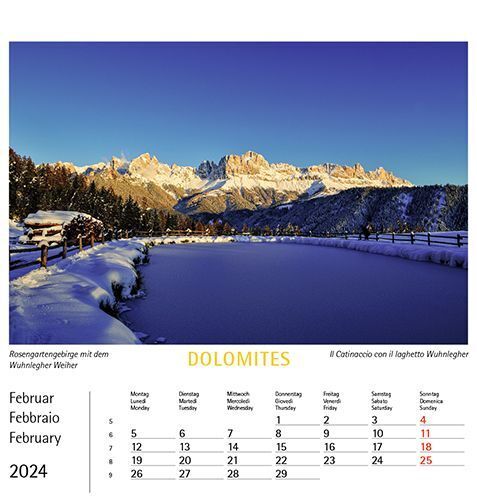 Bild: 9788887531466 | Dolomiten 2024, Postkartenkalender Querformat | Kalender | 2024