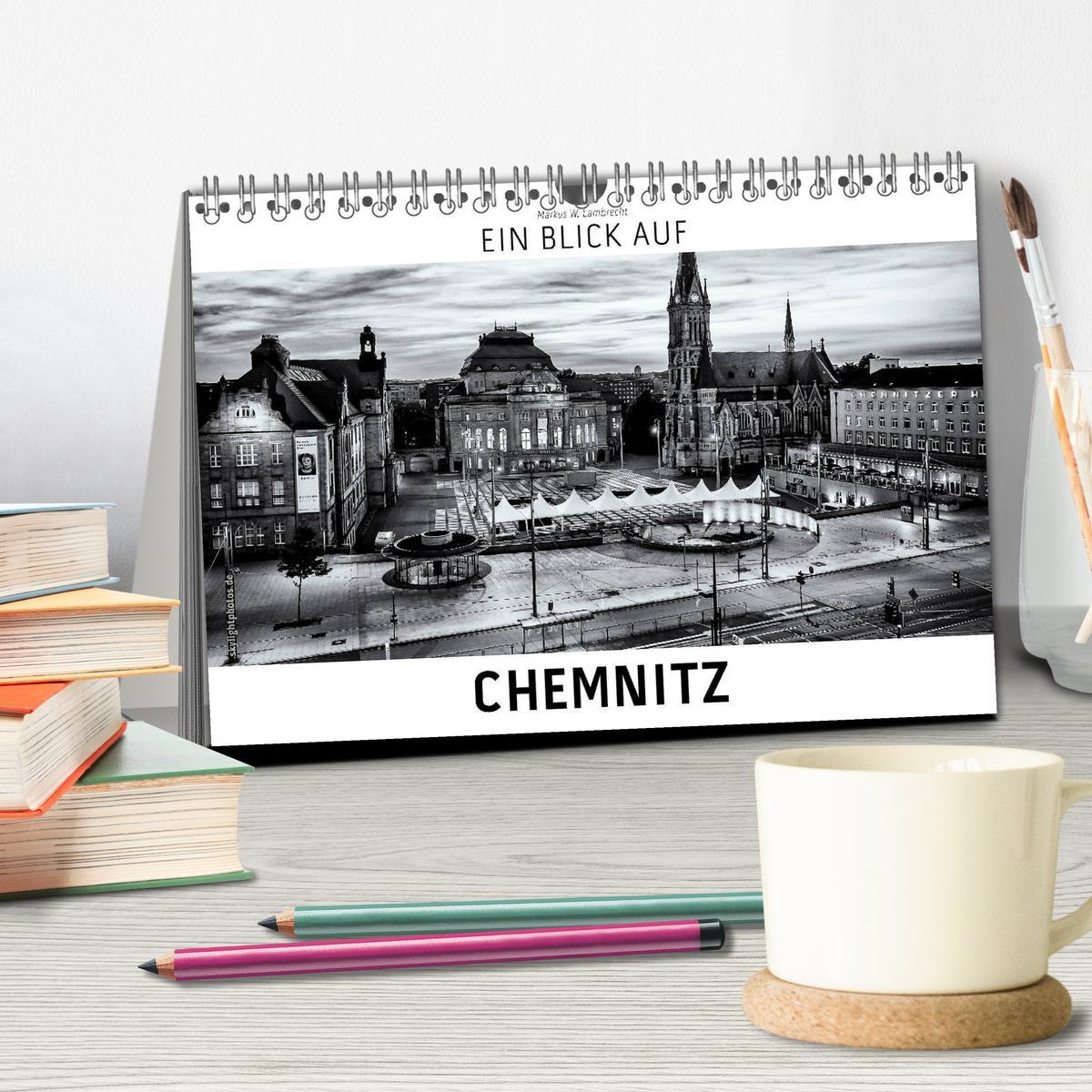 Bild: 9783435448104 | Ein Blick auf Chemnitz (Tischkalender 2025 DIN A5 quer), CALVENDO...