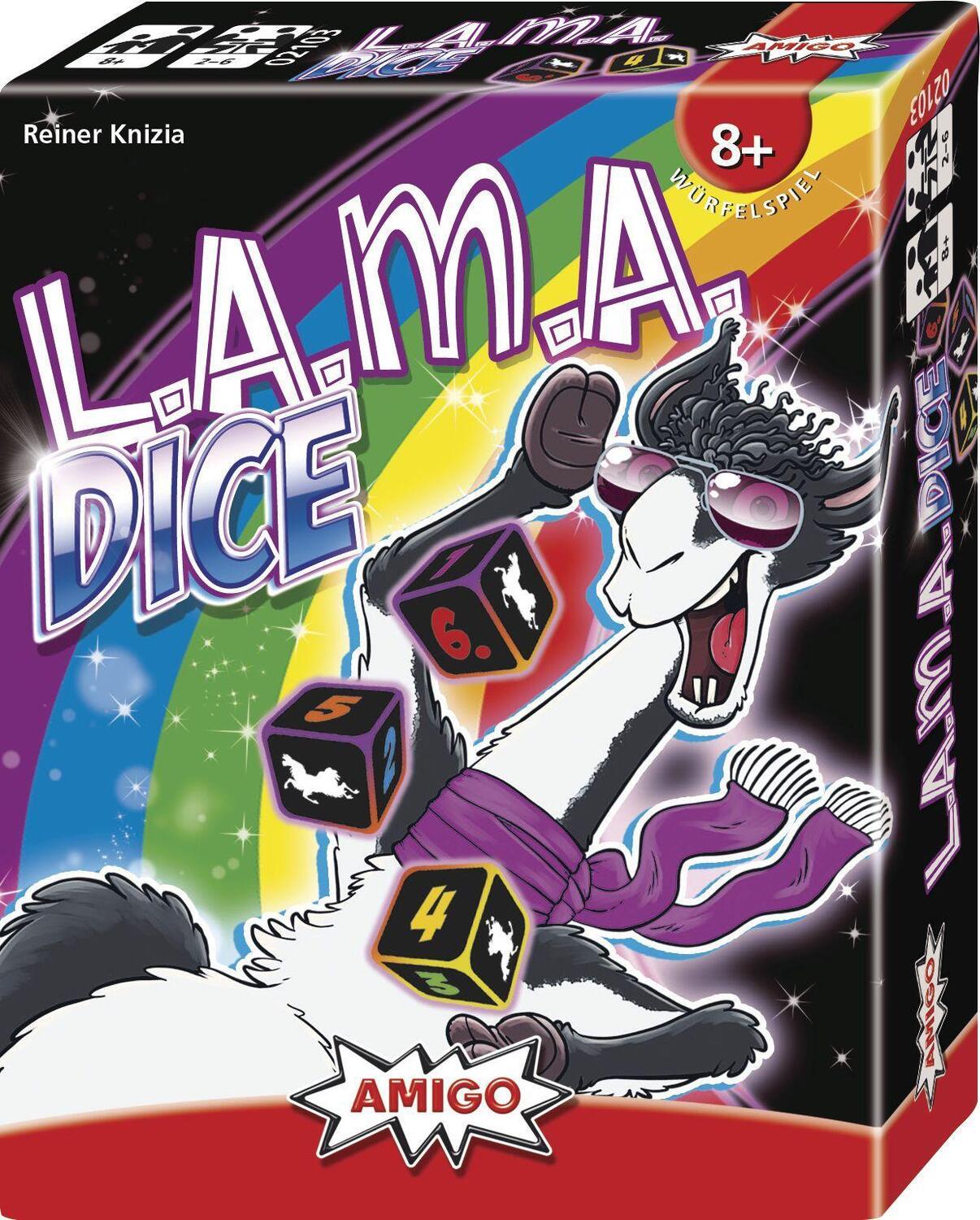 Bild: 4007396021035 | LAMA Dice | AMIGO Spiel Freizeit | Spiel | Brettspiel | 02103 | 2021