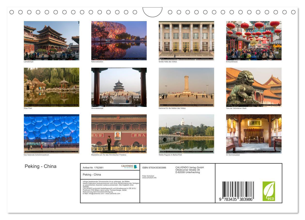 Bild: 9783435383986 | Peking - China (Wandkalender 2025 DIN A4 quer), CALVENDO...