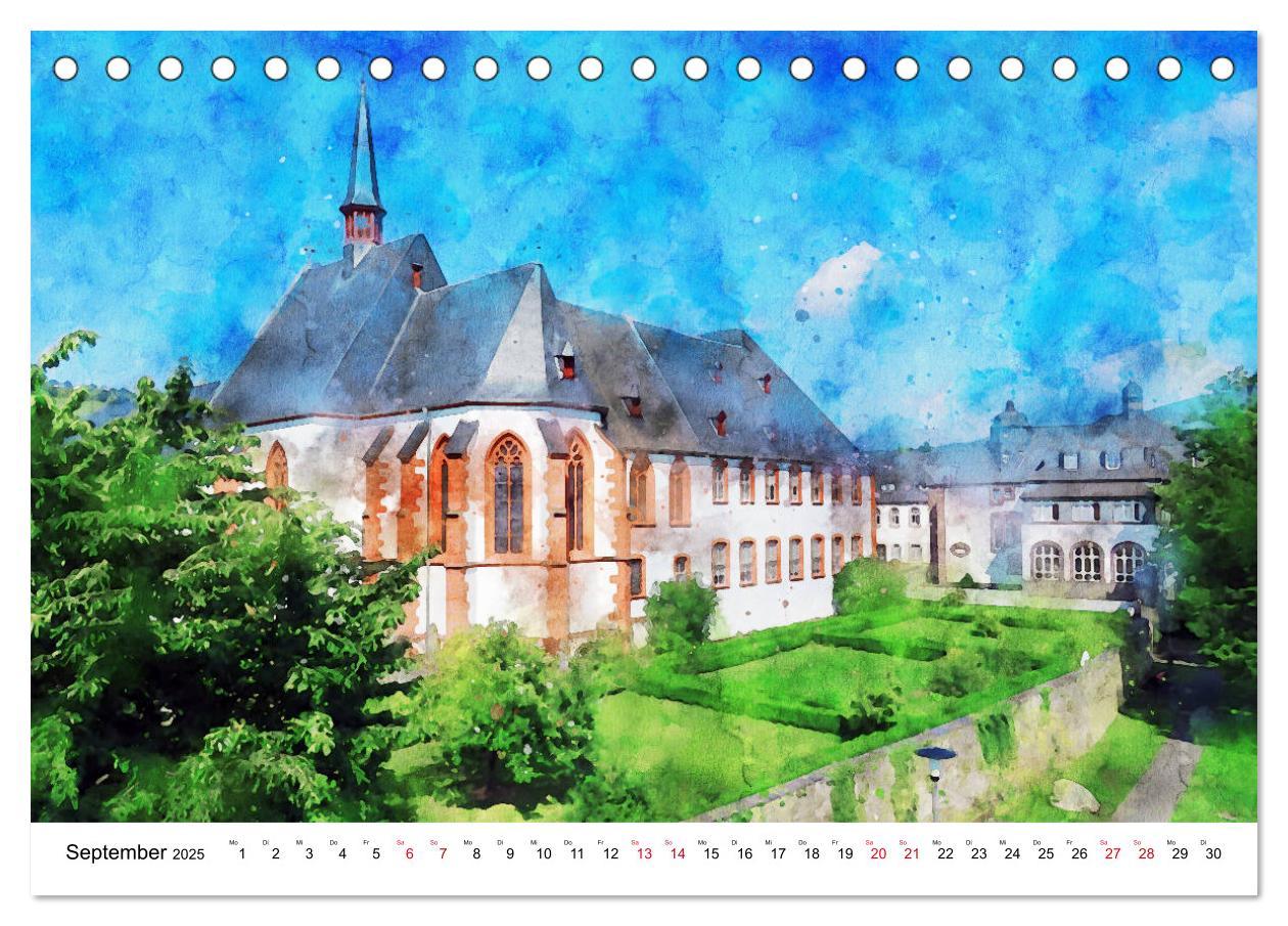 Bild: 9783435140862 | Bernkastel-Kues - Stadtrundgang in Aquarell (Tischkalender 2025 DIN...