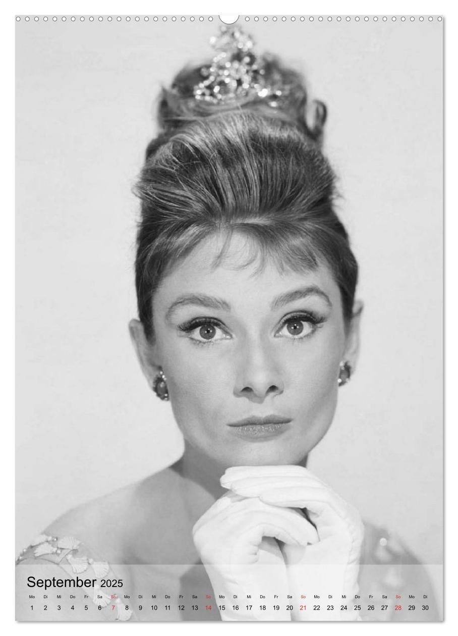 Bild: 9783457023303 | Hollywood-Diva - Audrey Hepburn (hochwertiger Premium Wandkalender...